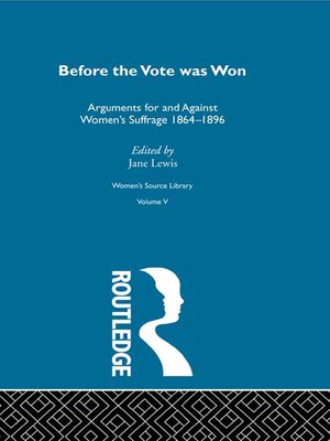 cover image of Before the Vote was Won